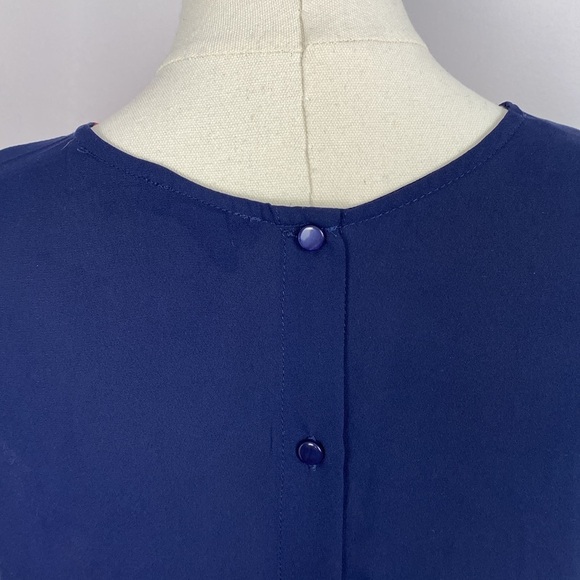 🌸 Willi Smith Crew Neck Sleeveless Blouse - Picture 6 of 10